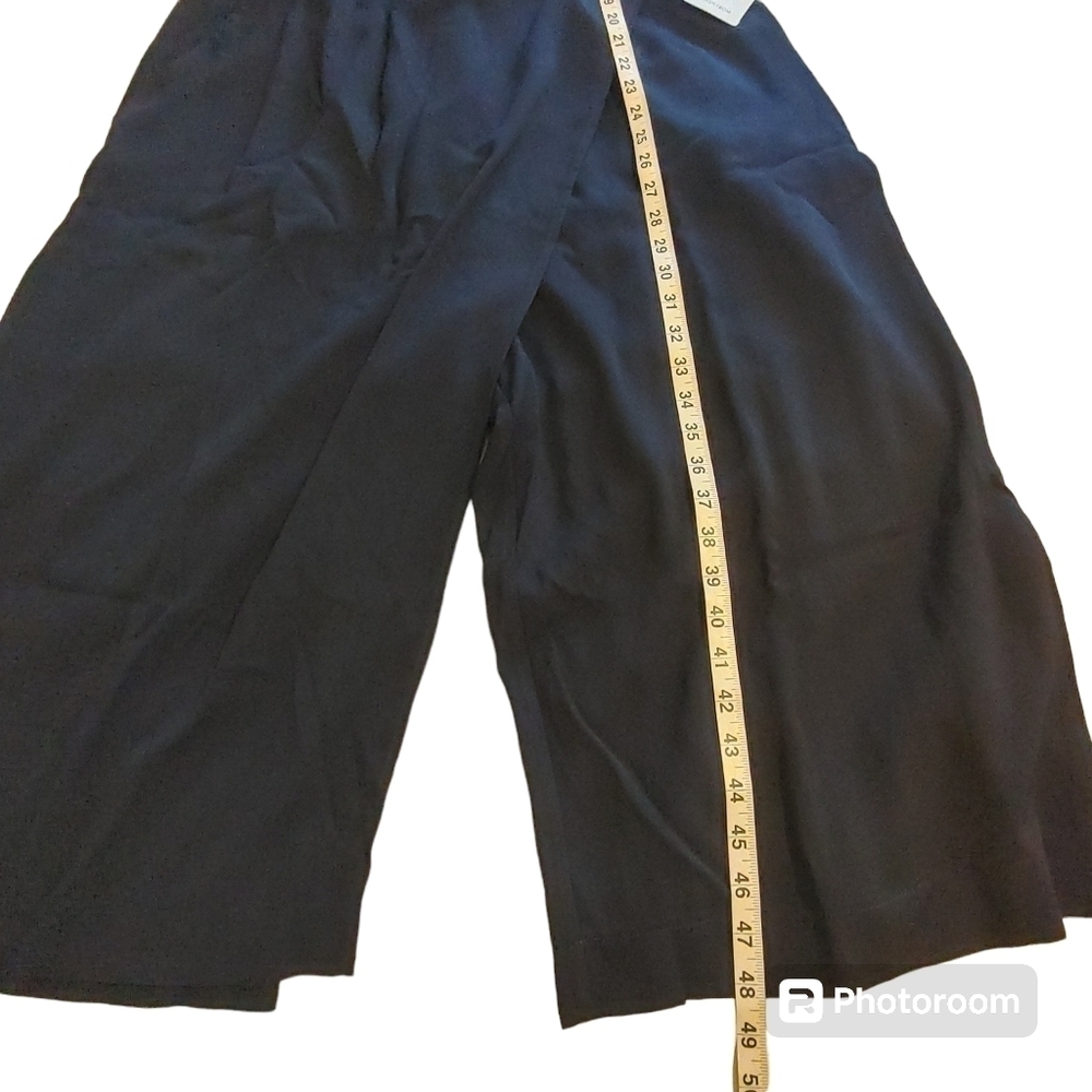 Chelsea28 Navy Faux Wrap Crop Jumpsuit XXL - Picture 11 of 15
